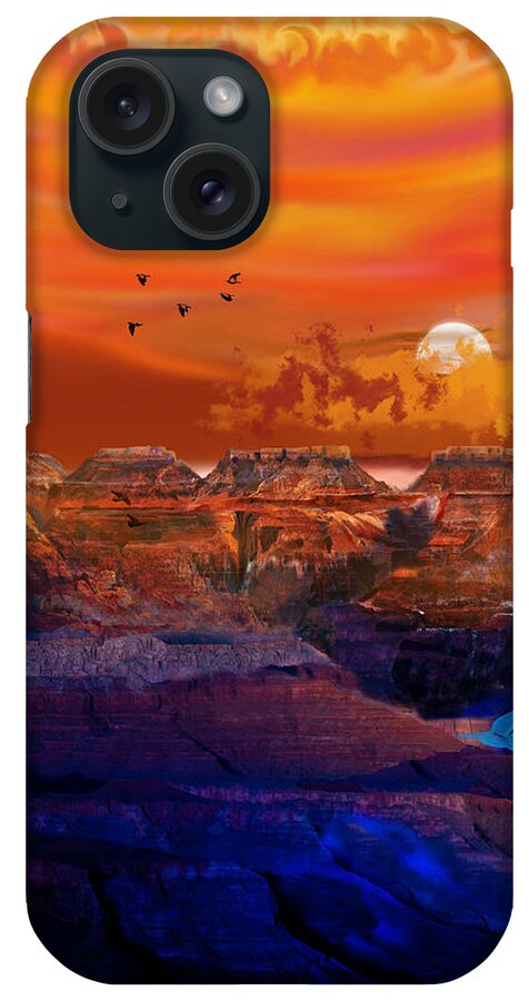 Grand Canyon iPhone Case featuring the digital art After the Storm by J Griff Griffin