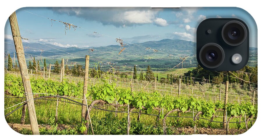 Scenics iPhone Case featuring the photograph Afternoon At Tuscany Vineyards by Saro17