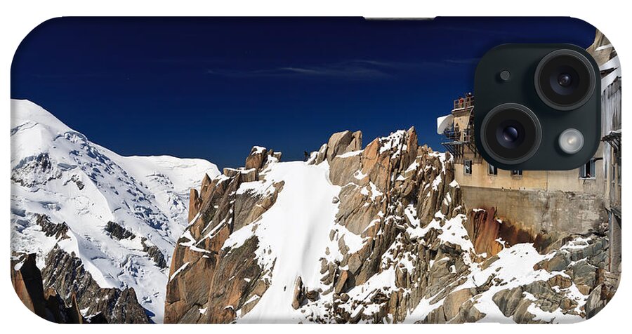 Aiguille Du Midi iPhone Case featuring the photograph Aiguille du Midi - Mont Blanc Massif by Antonio Scarpi