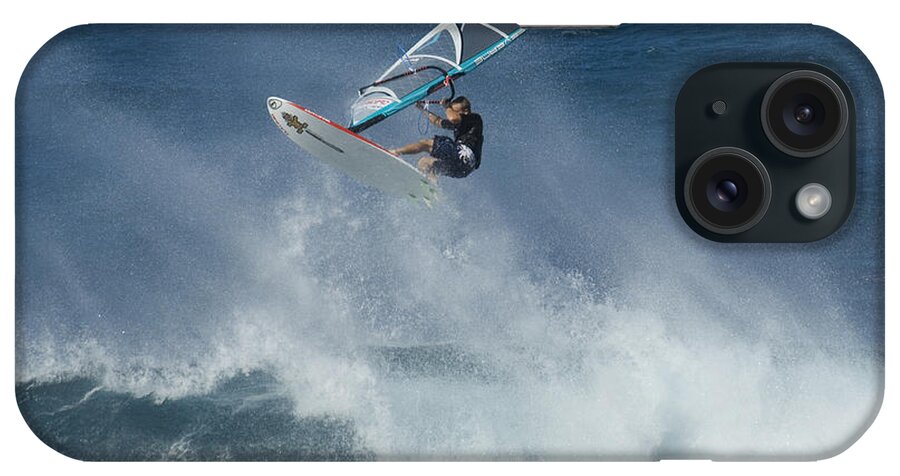 Surf iPhone Case featuring the photograph Airborn In Hawaii by Bob Christopher