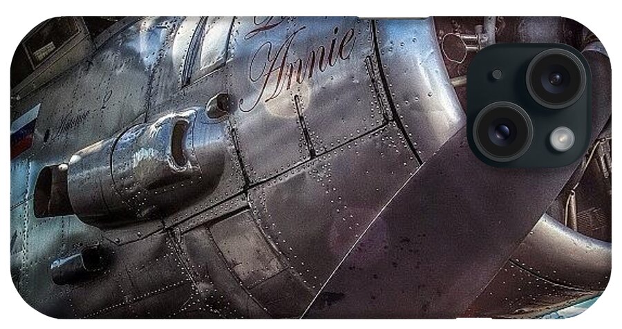 Antique iPhone Case featuring the photograph #airplane #airport #biplane #old by David Lamberti