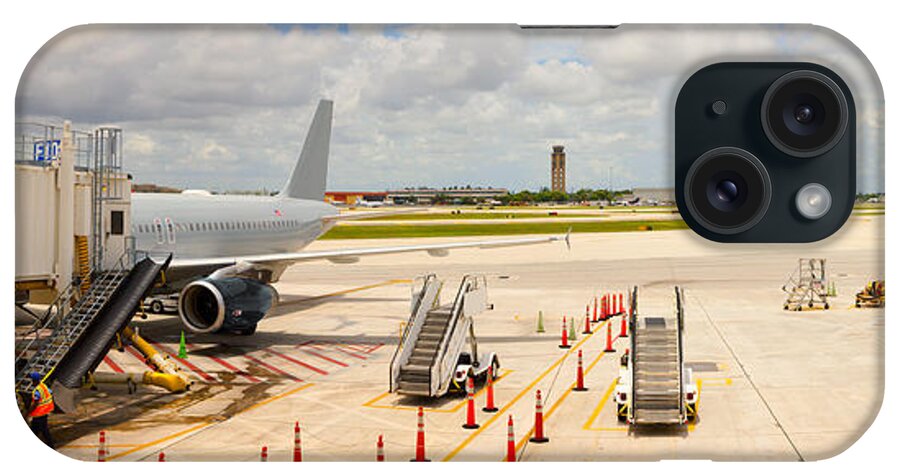 Photography iPhone Case featuring the photograph Airport, Fort Lauderdale, Florida, Usa by Panoramic Images