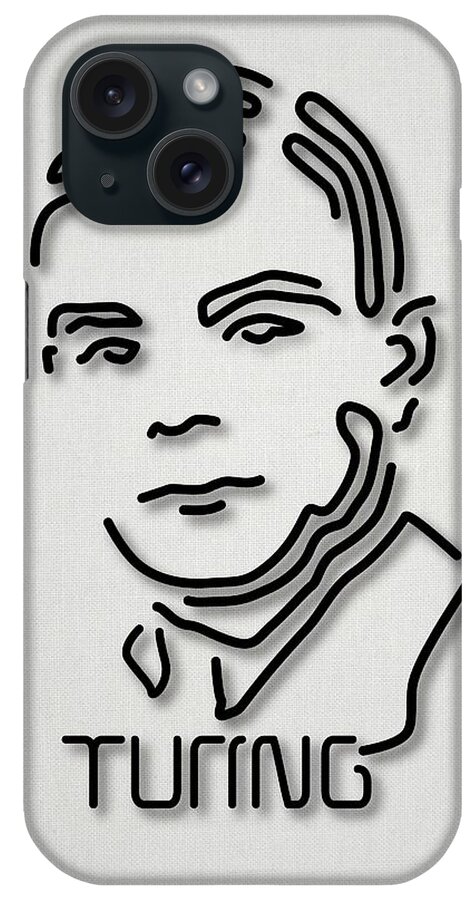 1900s iPhone Case featuring the photograph Alan Turing by Ramon Andrade 3dciencia