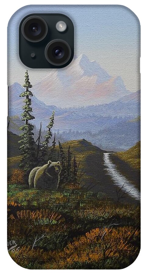 Alaska iPhone Case featuring the painting Alaskan Brown Bear by Richard Faulkner