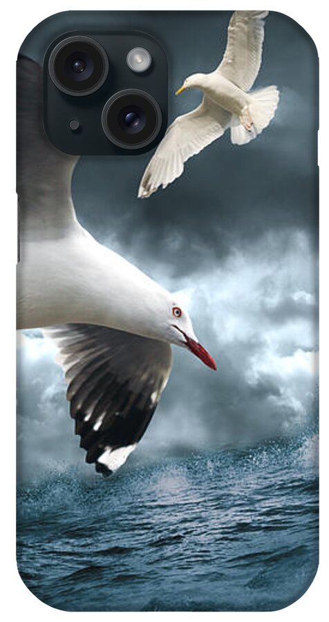 Bird iPhone Case featuring the digital art Albatross by Linda Lees