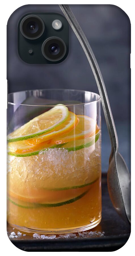 Orange Color iPhone Case featuring the photograph Alcohol Cocktails by Brian Macdonald
