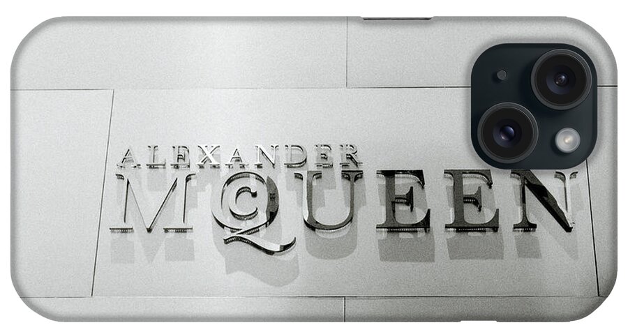 Alexander Mcqueen iPhone Case featuring the photograph Alexander McQueen by Shaun Higson