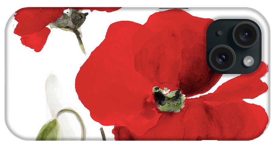 All iPhone Case featuring the painting All Red Poppies I by Lanie Loreth