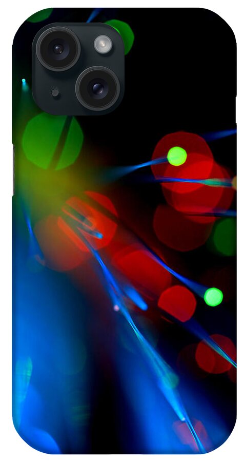 Abstract iPhone Case featuring the photograph All Through the Night by Dazzle Zazz