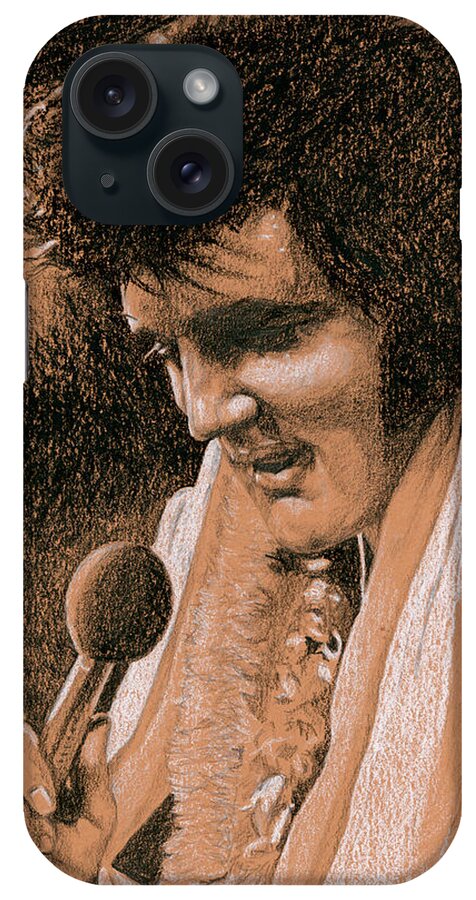 Elvis iPhone Case featuring the drawing Aloha from Elvis by Rob De Vries