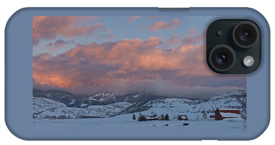 Alpine Glow iPhone Case featuring the photograph Alpine Glow over Elk Mountain Meadows by Daniel Hebard