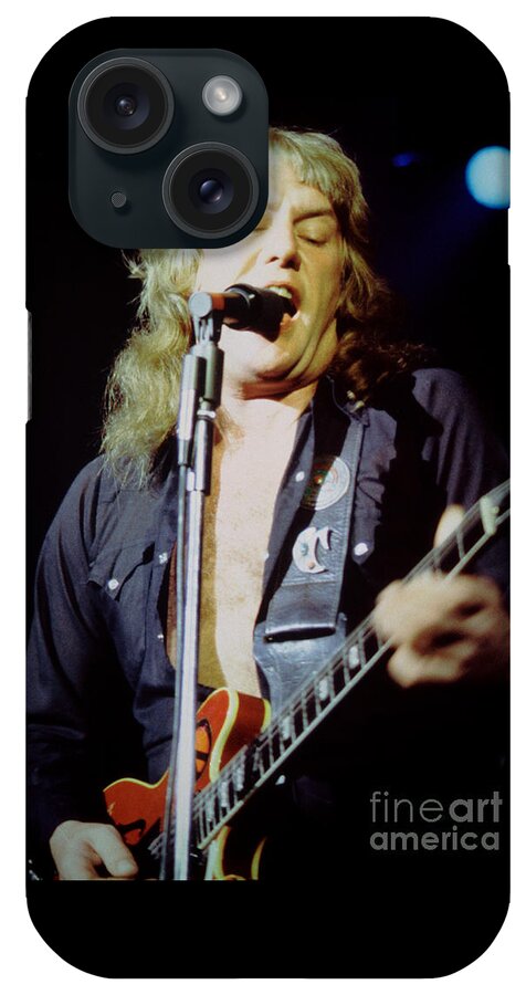 Alvin Lee iPhone Case featuring the photograph Alvin Lee - Ten Years Later at Oakland Auditorium 1979 by Daniel Larsen