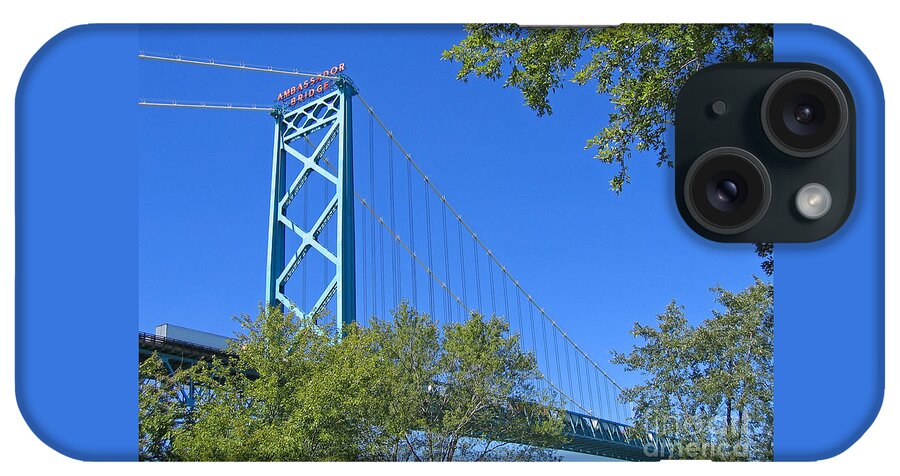 Bridge iPhone Case featuring the photograph Ambassador Bridge Windsor by Ann Horn