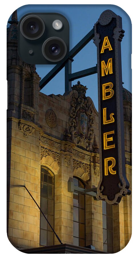 Ambler Theater Marquee iPhone Case featuring the photograph Ambler Theater Marquee by Photographic Arts And Design Studio