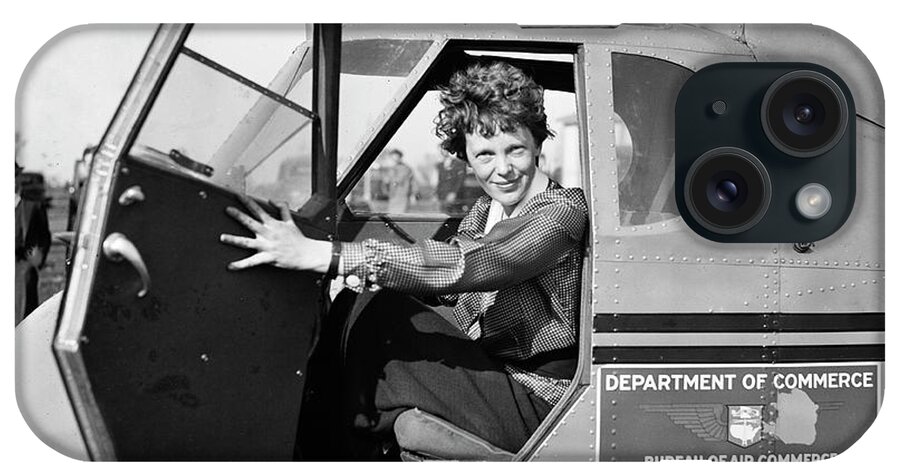 Amelia Earhart iPhone Case featuring the photograph Amelia Earhart by Library Of Congress