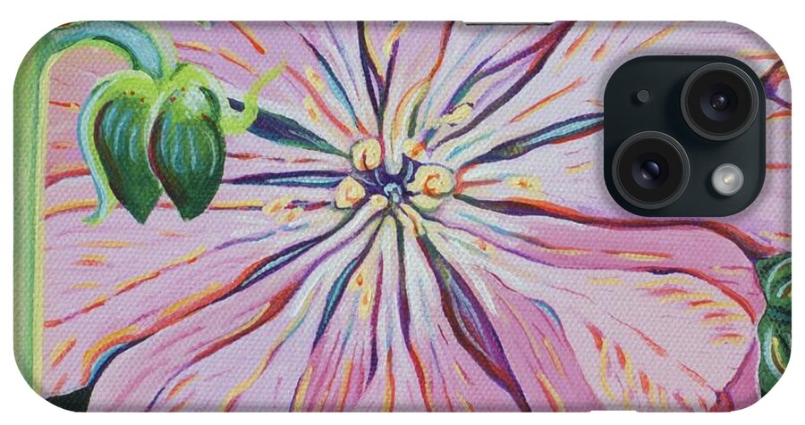 Floral iPhone Case featuring the painting Amiga No. 2 by Christine Belt