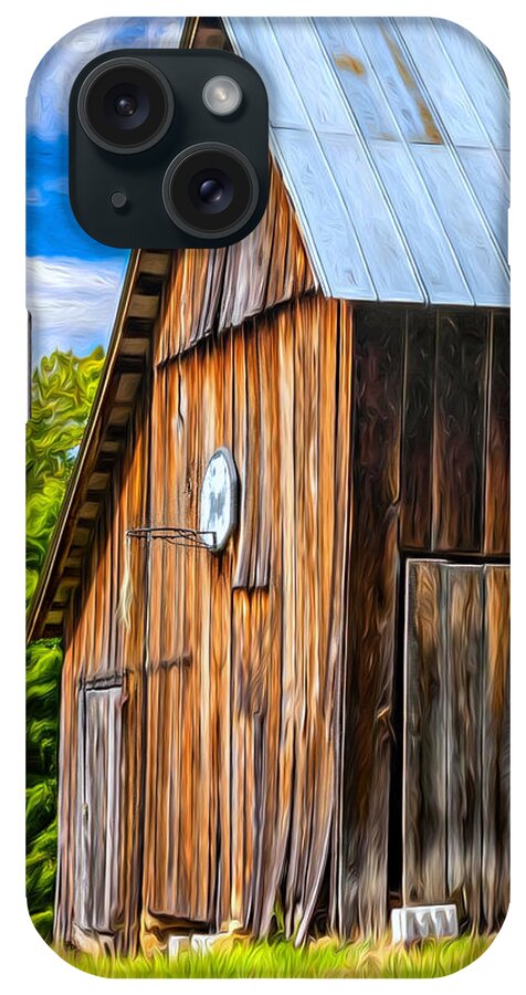 Barn iPhone Case featuring the photograph An American Barn oil by Steve Harrington