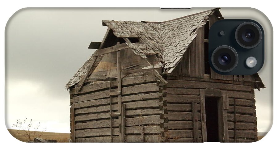Cabins iPhone Case featuring the photograph An Old Cabin In Eastern Montana by Jeff Swan