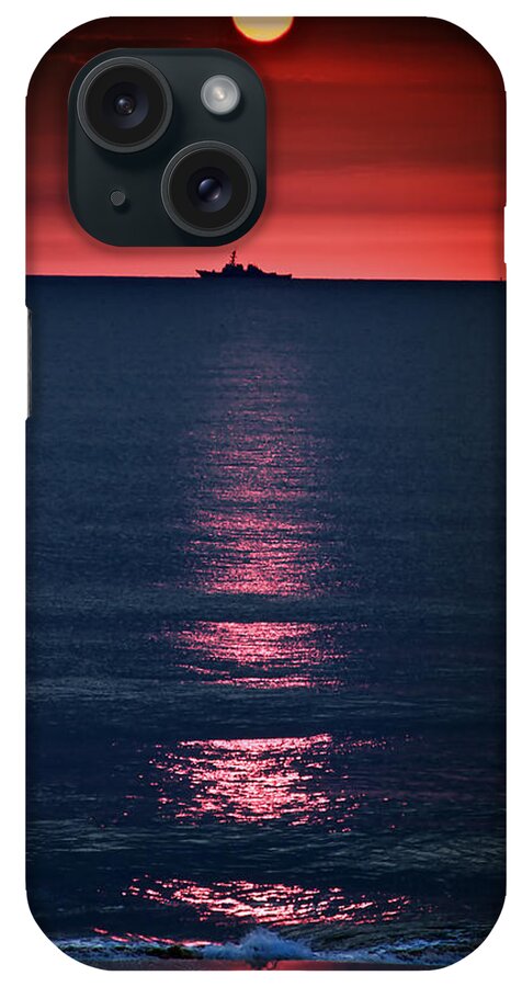 Atlantic iPhone Case featuring the photograph And All the Ships at Sea by Tom Mc Nemar