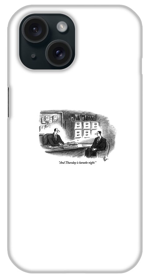 And Thursday Is Karaoke Night iPhone Case
