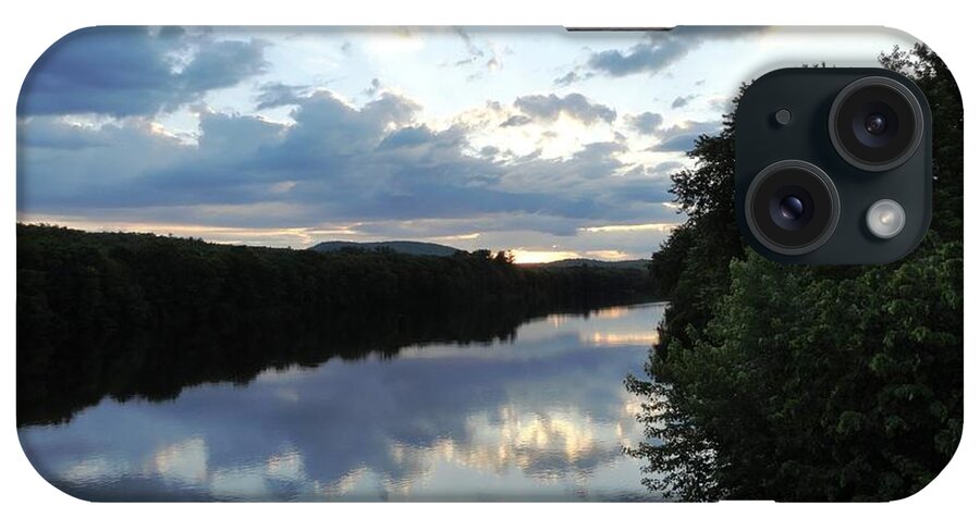 Androscoggin River Reflections iPhone Case featuring the photograph Androscoggin River Reflections by Mike Breau