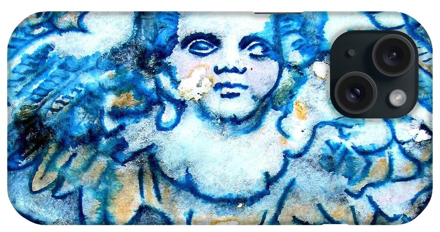 Angels iPhone Case featuring the mixed media Angel 6 by Maria Huntley