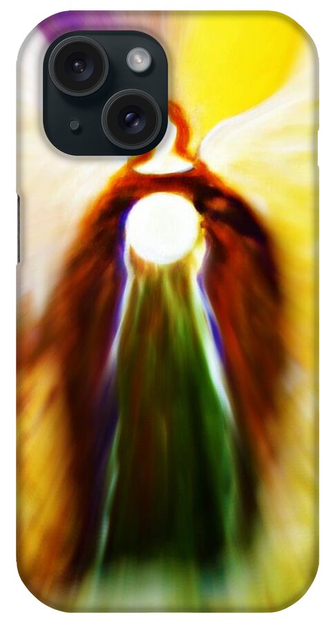 Angels iPhone Case featuring the painting Angel Sonia by Alma Yamazaki