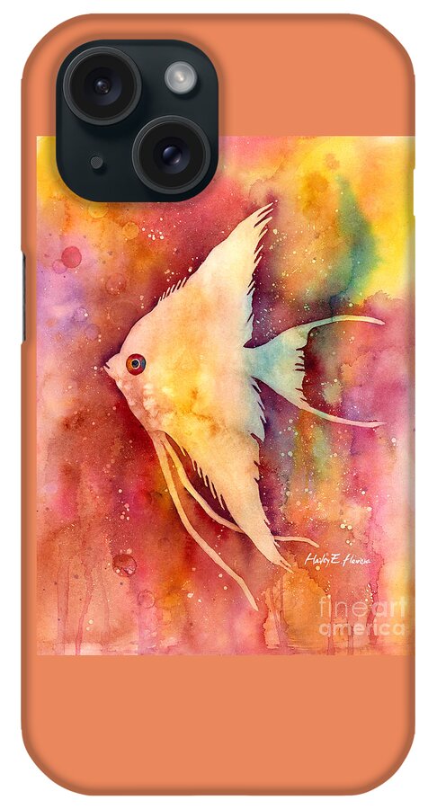 Fish iPhone Case featuring the painting Angelfish II by Hailey E Herrera