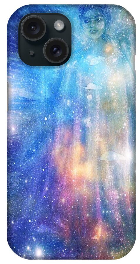 Angel iPhone Case featuring the painting Angelic Being by Leanne Seymour
