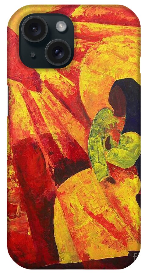 Haiti iPhone Case featuring the painting Annunciation by Patricia Brintle