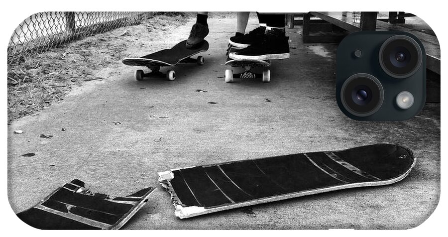 Skateboard iPhone Case featuring the photograph Another broken board by WaLdEmAr BoRrErO