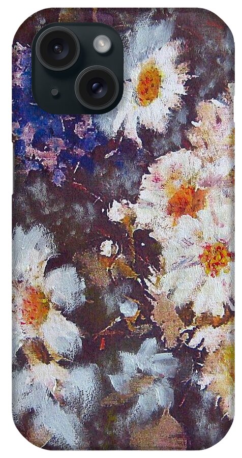 Daisies iPhone Case featuring the painting Another Cluster of Daisies by Richard James Digance