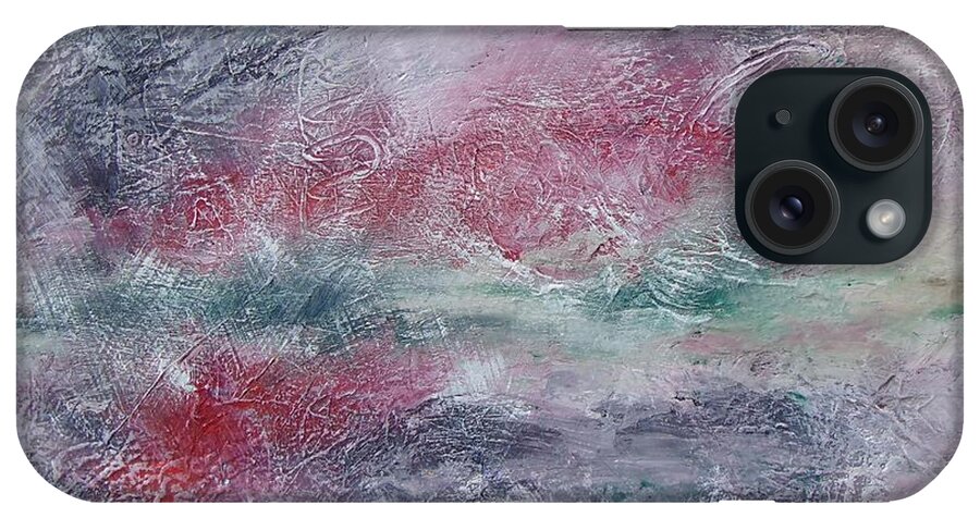 Landscape iPhone Case featuring the painting Another dimension by Frederic Payet