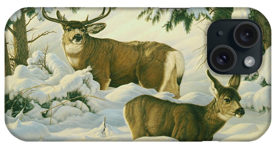 Wildlife iPhone Case featuring the painting Another Season by Paul Krapf