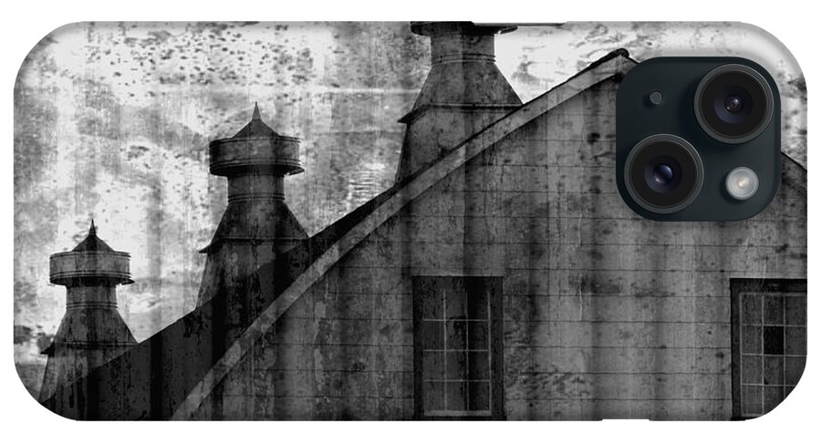 Skompski iPhone Case featuring the photograph Antique Barn - Black and White by Joseph Skompski