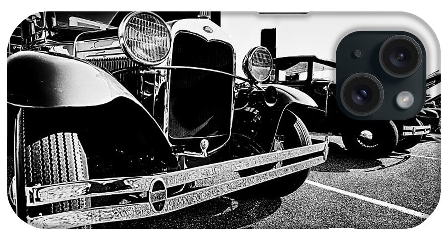 Classic iPhone Case featuring the photograph Antique Ford Car at Car Show by Danny Hooks