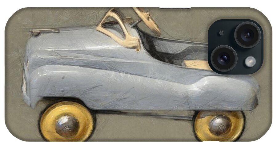 Steering Wheel iPhone Case featuring the photograph Antique Pedal Car ll by Michelle Calkins