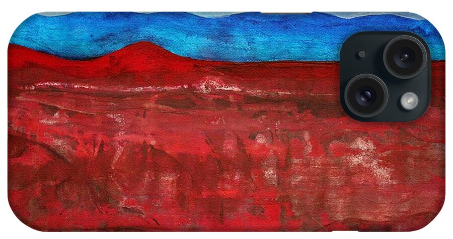 Anza-borrego iPhone Case featuring the painting Anza-Borrego Vista original painting by Sol Luckman