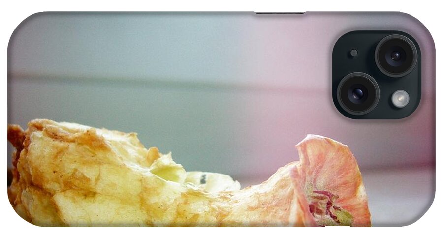 Apple Core iPhone Case featuring the photograph Apple core lying on the window ledge by Matthias Hauser