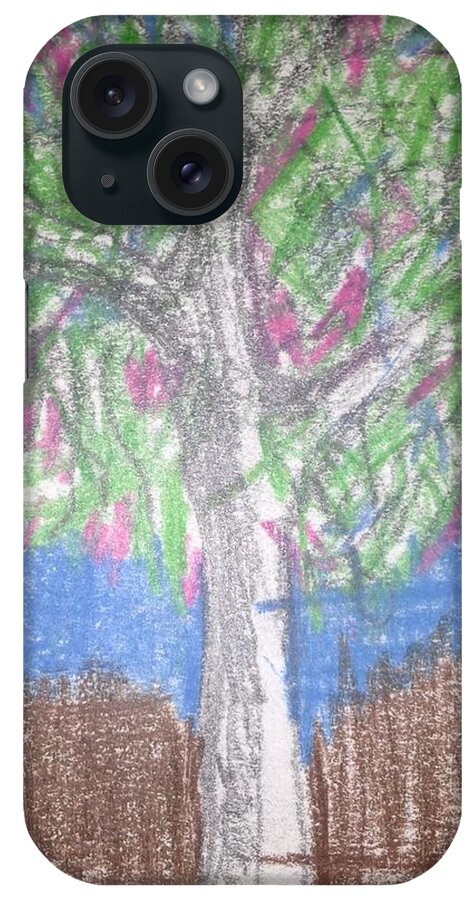 Tree iPhone Case featuring the drawing Apple Tree by Erika Jean Chamberlin
