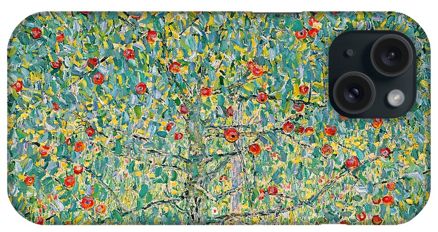 Gustav Klimt iPhone Case featuring the painting Apple Tree I by Gustav Klimt