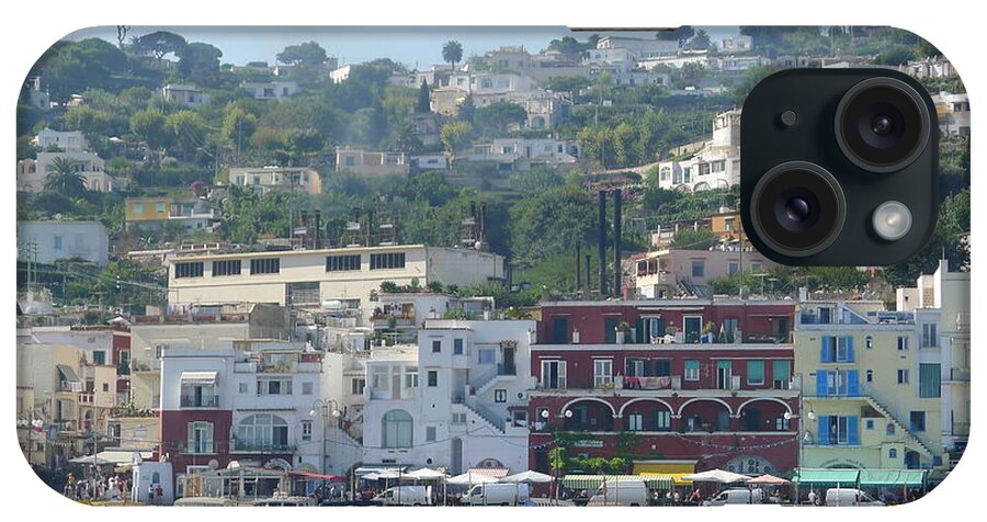  iPhone Case featuring the photograph Approaching Capri - View by Nora Boghossian