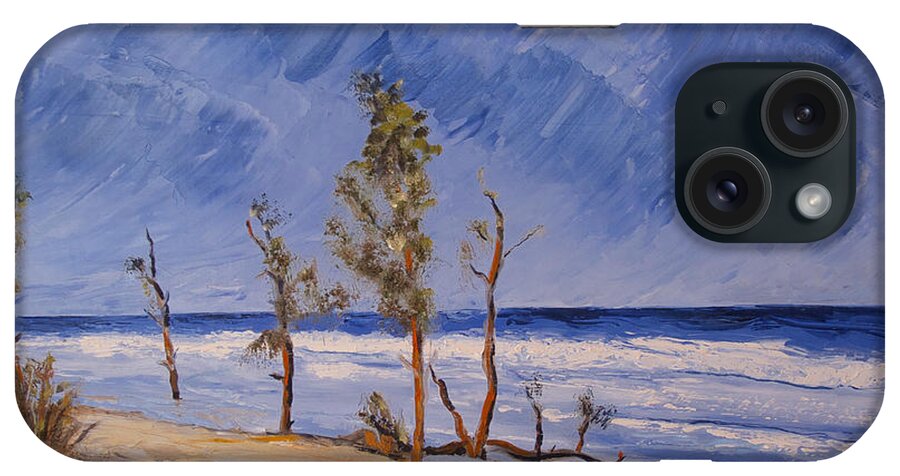  iPhone Case featuring the painting Apres Sandy by Josef Kelly