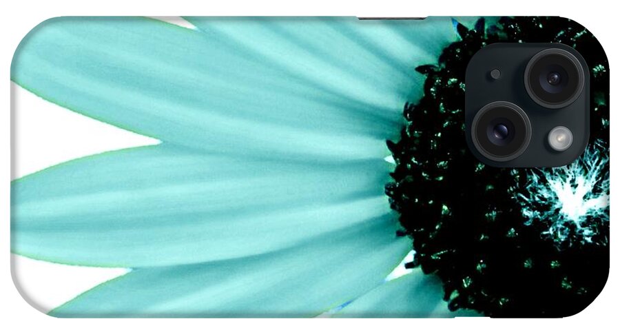 Aquamarine iPhone Case featuring the photograph Aquamarine sunflower burst by Michelle Frizzell-Thompson