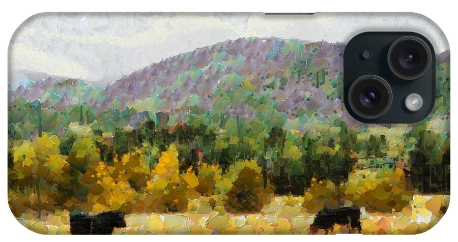 Sky iPhone Case featuring the digital art Araluen Valley Views by Fran Woods