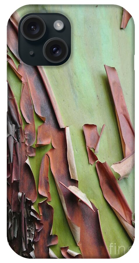  iPhone Case featuring the photograph Arbutus Bark Peeling by Sharron Cuthbertson