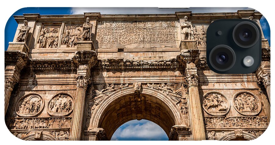 Arch Of Titus Rome Italy iPhone Case featuring the photograph Arch Of Titus Roma Italy by Xavier Cardell