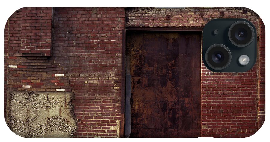 Rust iPhone Case featuring the photograph Arch With Steel Door by Greg Kluempers