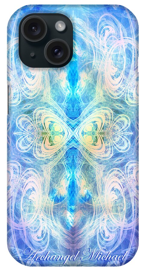 Archangel iPhone Case featuring the digital art Archangel Michael by Diana Haronis
