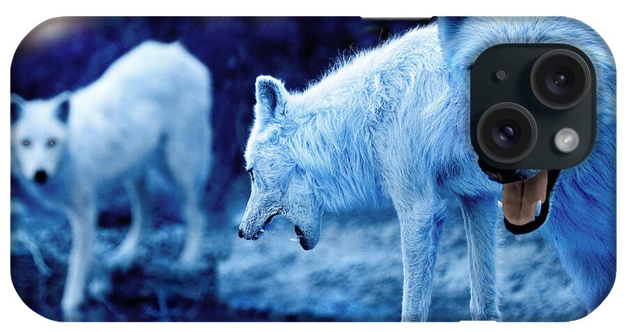 Wolf iPhone Case featuring the photograph Arctic White Wolves by Mal Bray